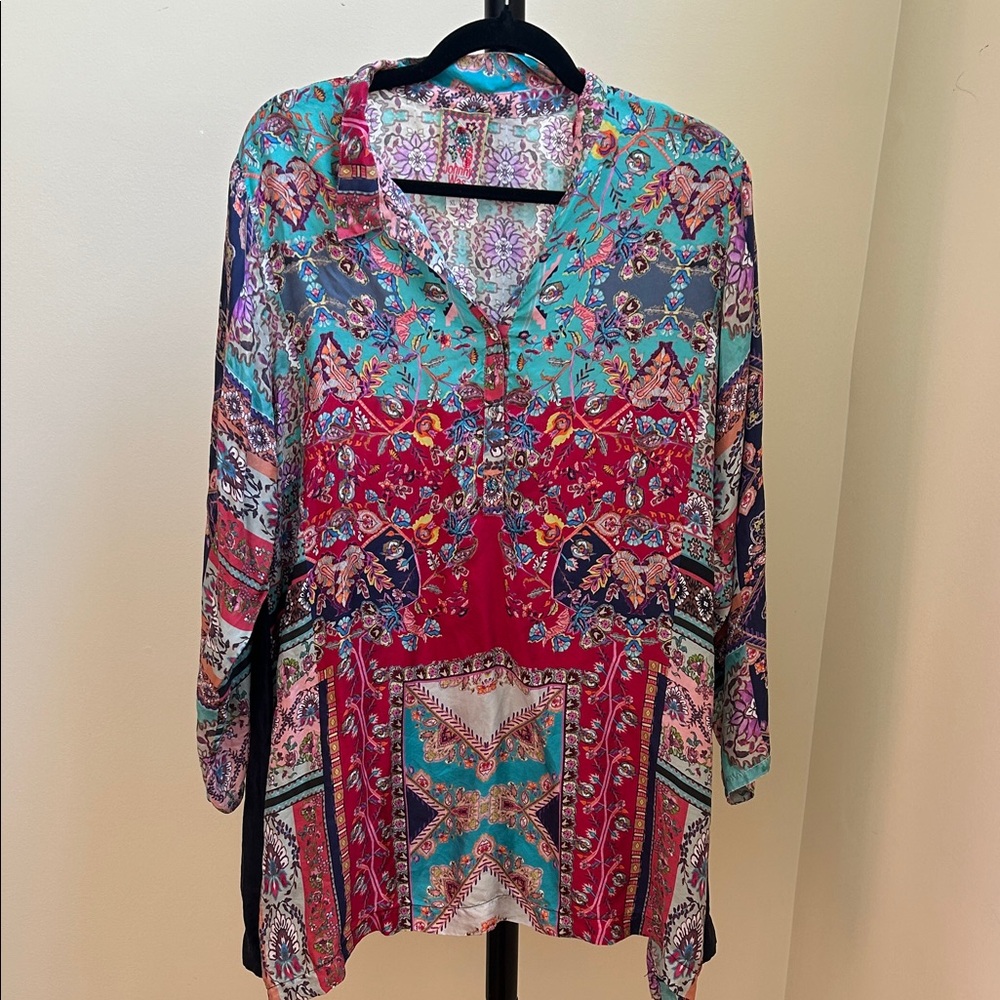 Johnny Was - Size XL - Floral Blouse